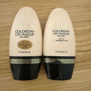Revlon ColorStay Lite Makeup Oil-Free SPF Natural Tan – 2 Pack – Unopened